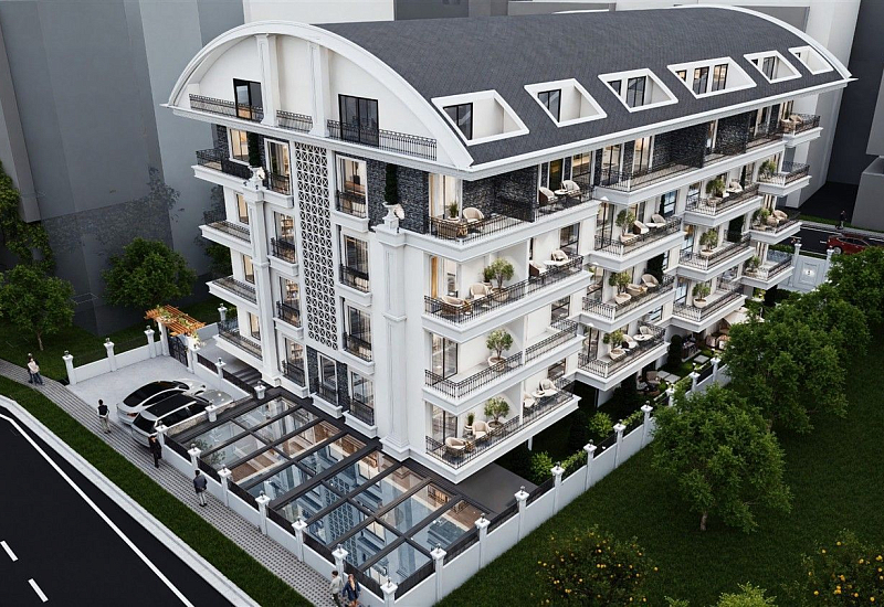 Новые апартаменты планировок 1+1, 2+1 и 3+1 в самом центре Алании рядом с морем