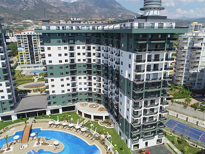 Апартаменты 1+1 в аренду в комплексе с полной инфраструктурой в Махмутларе