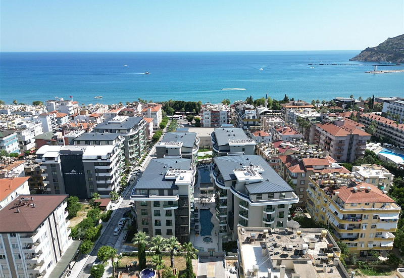 Дуплекс 2+1 в 120 метрах от моря в центре Аланьи