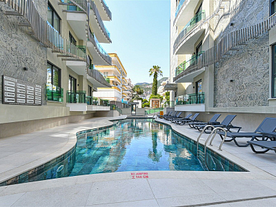 Апартаменты 1+1 в самом центре Аланьи в 120 метрах от моря