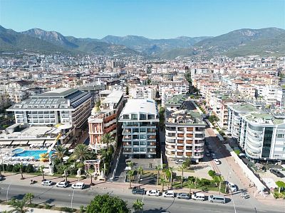 Меблированная квартира 1+1 с видом на море в районе Тосмур