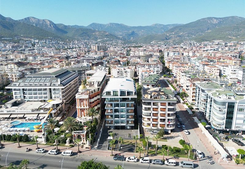 Меблированная квартира 1+1 с видом на море в районе Тосмур