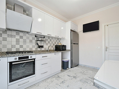 Меблированная квартира 2+1 с отдельной кухней в районе Оба