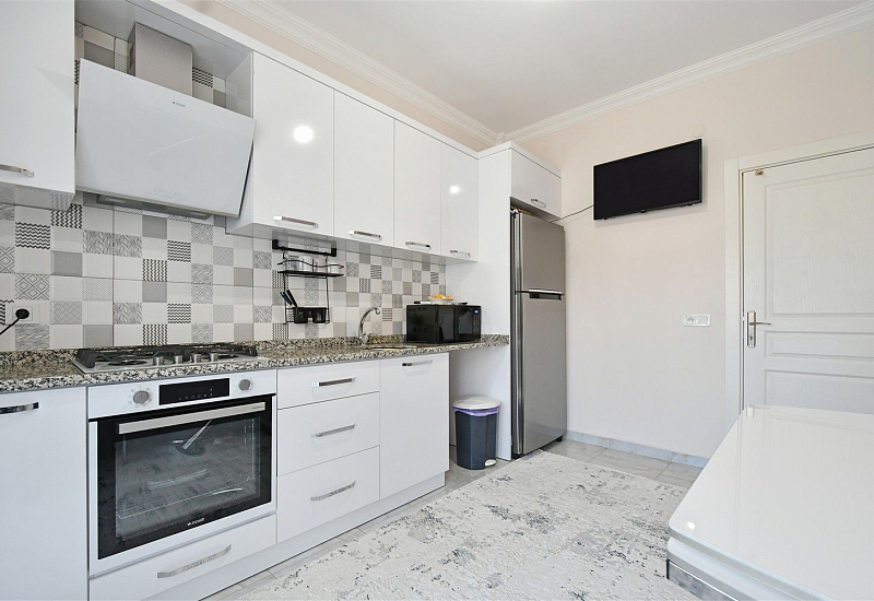 Меблированная квартира 2+1 с отдельной кухней в районе Оба