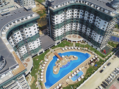 Меблированная квартира 1+1 в районе Махмутлар