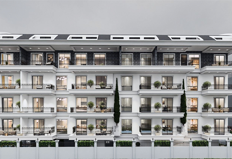 Новые апартаменты планировок 1+1, 2+1 и 3+1 в самом центре Алании рядом с морем