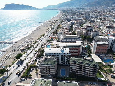 Квартира 1+1 в аренду на первой береговой линии в районе Оба