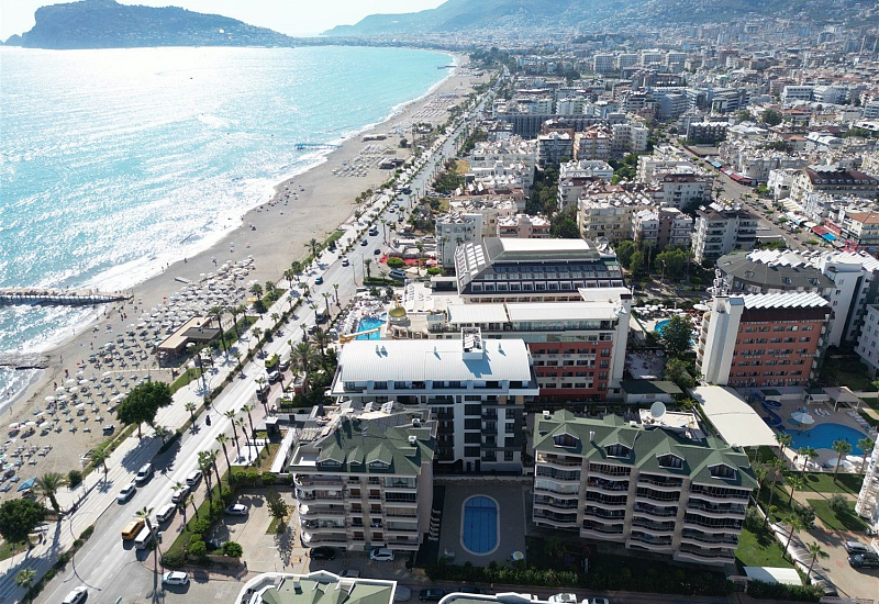 Квартира 1+1 в аренду на первой береговой линии в районе Оба