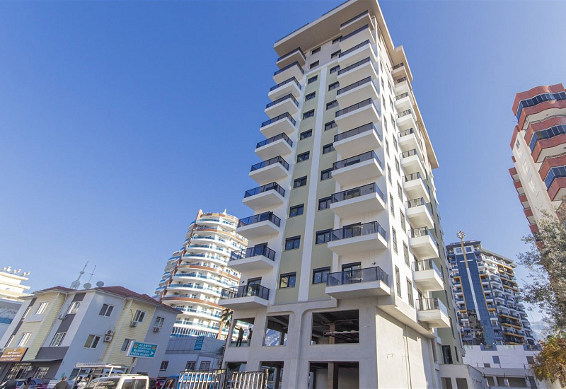 Готовые апартаменты 1+1 в популярном районе Махмутлар