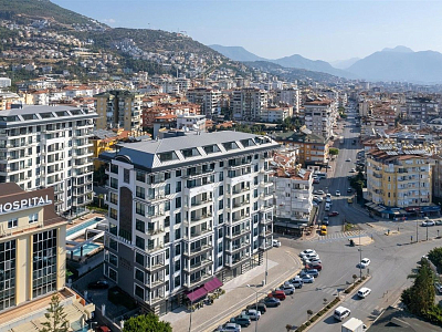 Стильная квартира 1+1 с мебелью в центре Алании