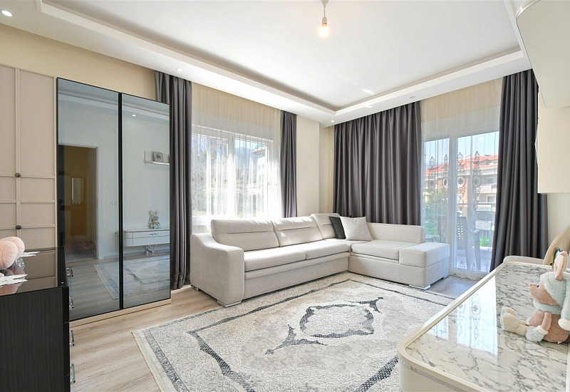 Меблированная квартира 2+1 с отдельной кухней в районе Оба