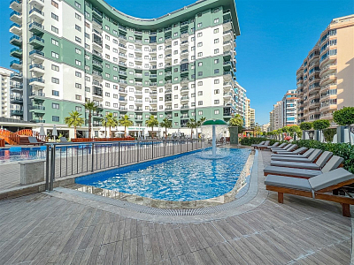 Апартаменты 1+1 в аренду в комплексе с полной инфраструктурой в Махмутларе