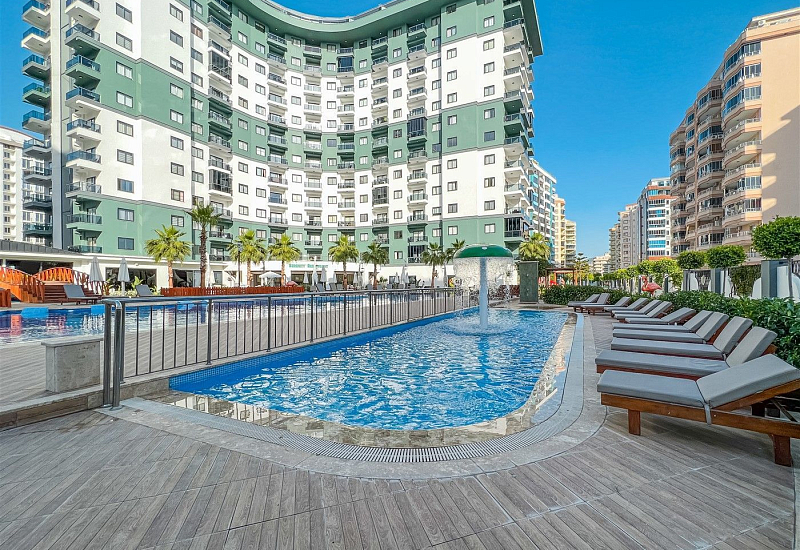 Апартаменты 1+1 в аренду в комплексе с полной инфраструктурой в Махмутларе